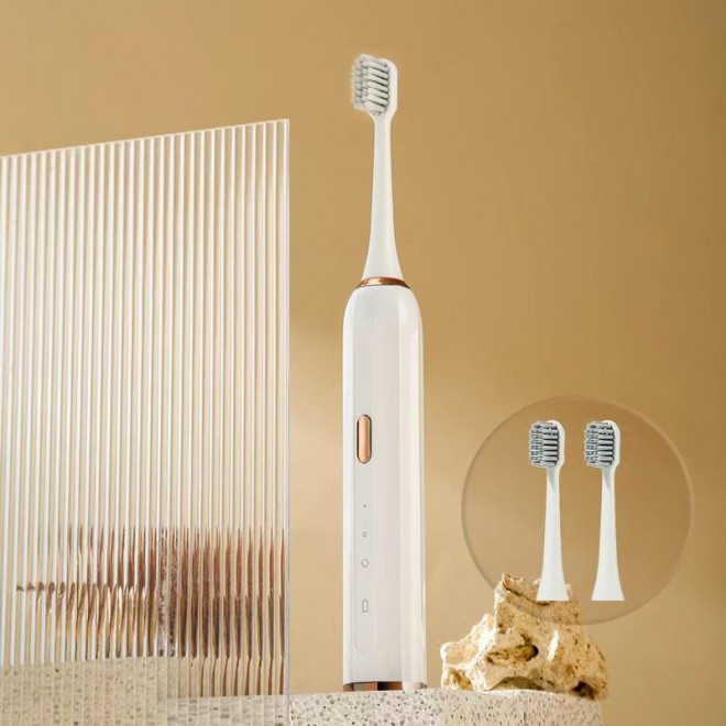 Waterproof soft bristle high frequency adult electric toothbrush