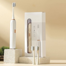 Waterproof soft bristle high frequency adult electric toothbrush