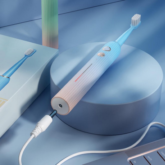 Smart sonic rechargeable adult electric toothbrush