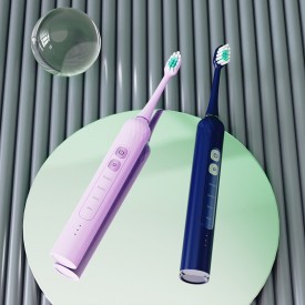 Portable sonic high density bristles adult electric toothbrush