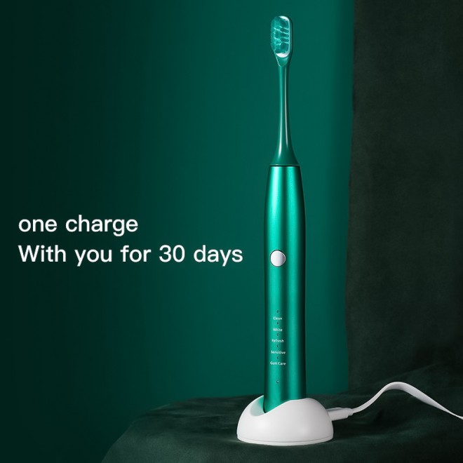 Ultrasonic rechargeable waterproof adult electric toothbrush