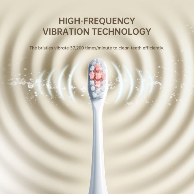 Ultrasonic rechargeable five-speed adult electric toothbrush