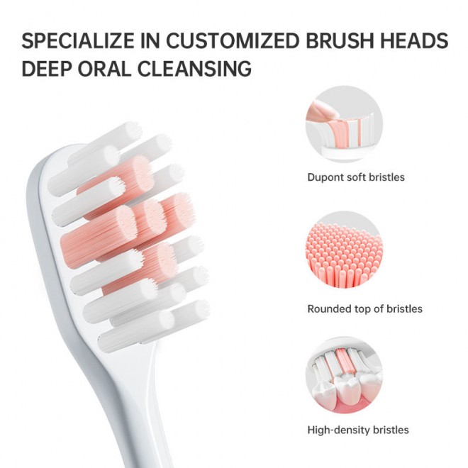 Ultrasonic rechargeable five-speed adult electric toothbrush