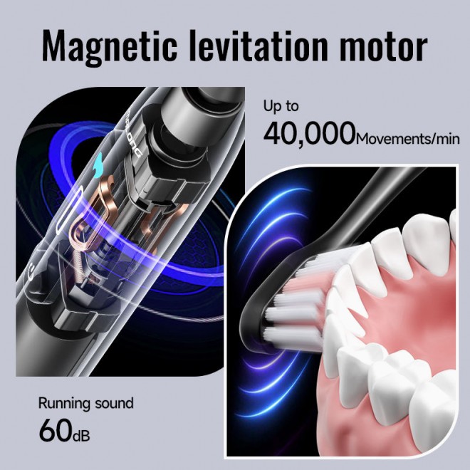 Fashionable design ultrasonic electric toothbrush for adults
