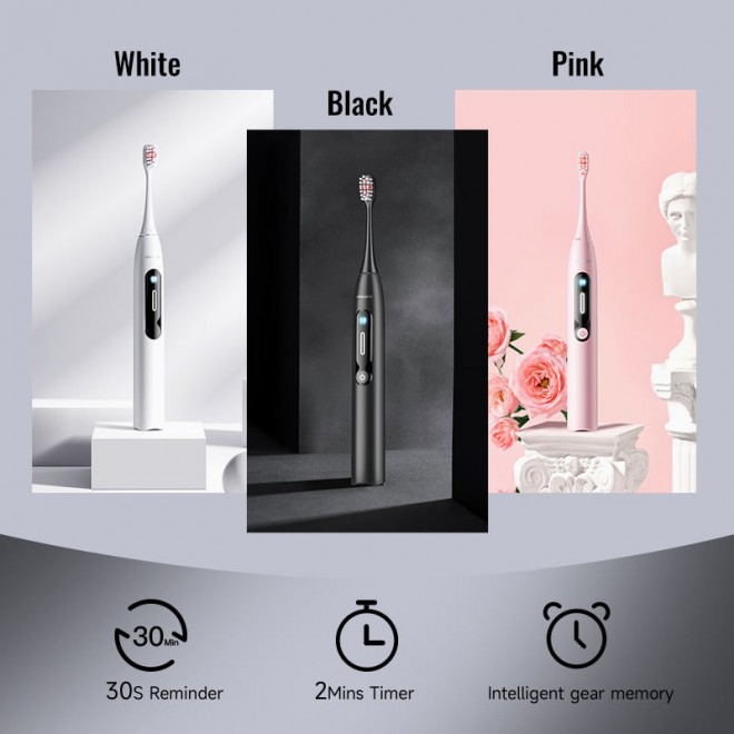 Fashionable design ultrasonic electric toothbrush for adults