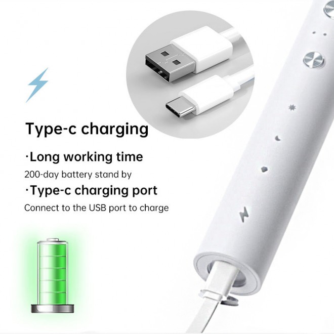 High-density soft brush head adult electric toothbrush