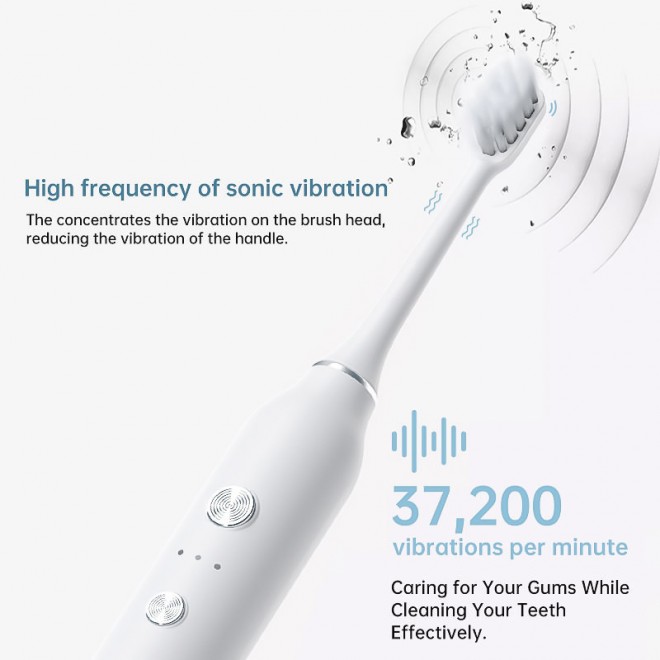 High-density soft brush head adult electric toothbrush