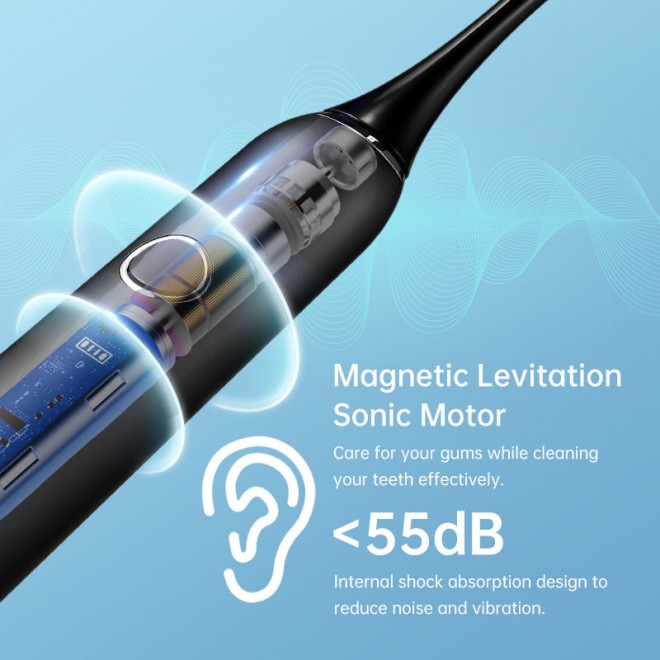 Waterproof sonic vibration adult electric toothbrush