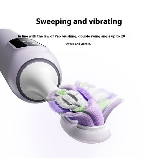 Color screen digital display adult electric toothbrush