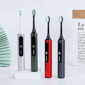 Portable waterproof soft-bristled adult electric toothbrush