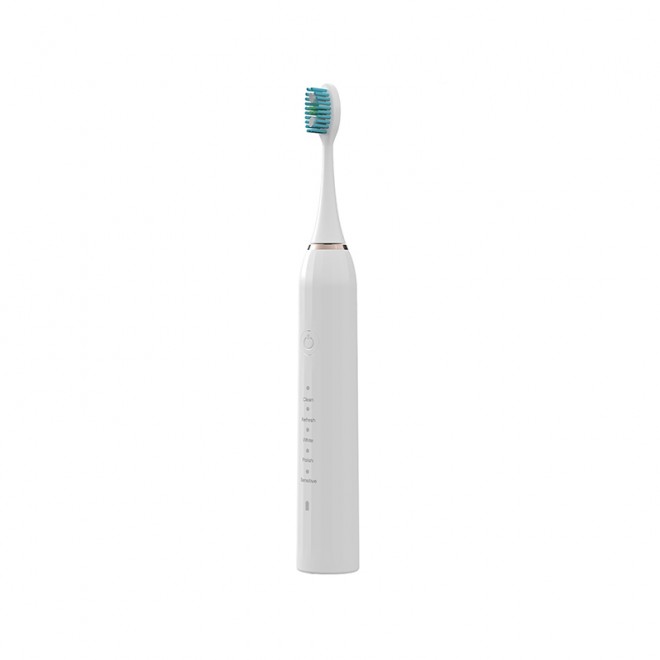 Low noise waterproof sonic adult electric toothbrush