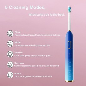 Gradient color ultrasonic adult electric toothbrush