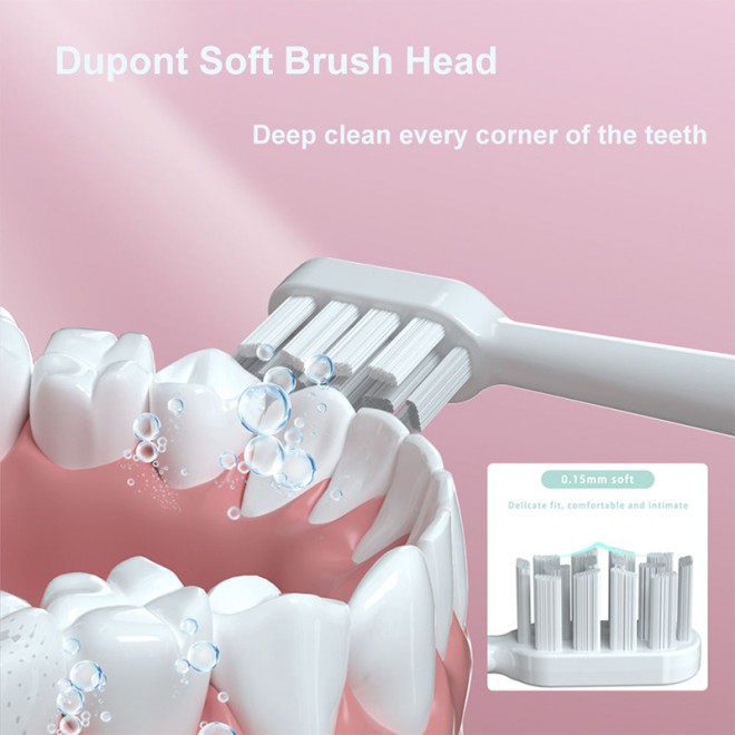 Gradient color ultrasonic adult electric toothbrush