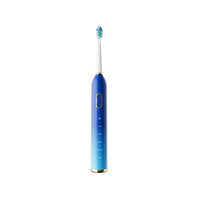 Gradient color ultrasonic adult electric toothbrush