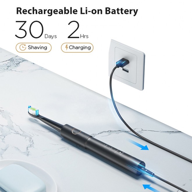 5-mode sonic rechargeable adult electric toothbrush