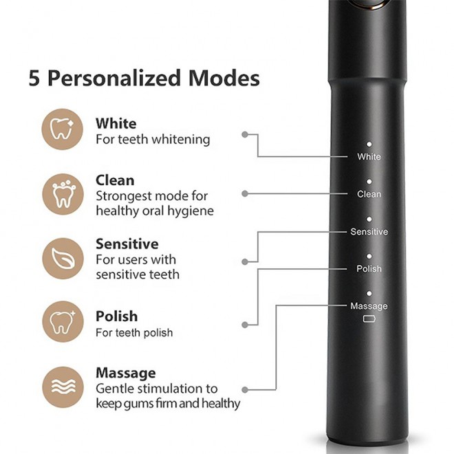 Automatic vibration rechargeable adult electric toothbrush