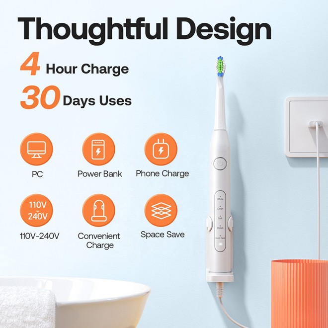 Simple ultrasonic vibration adult electric toothbrush