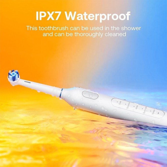 Waterproof smart rotating electric toothbrush