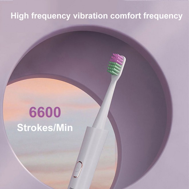 Soft bristle rechargeable sonic adult electric toothbrush