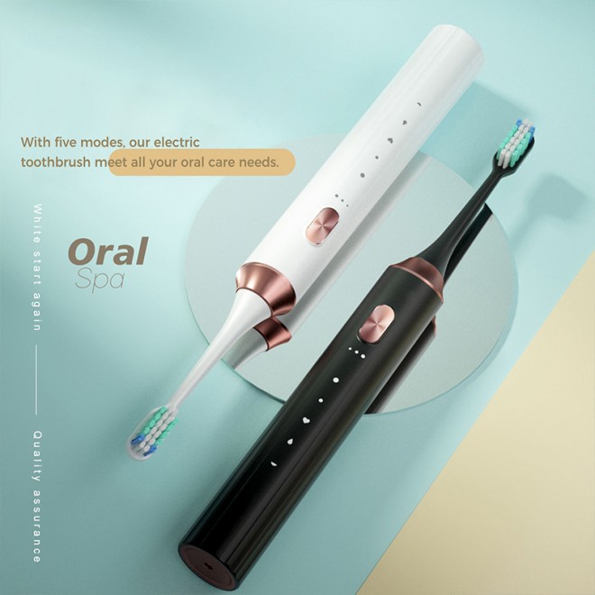 Multi-speed adjustable waterproof adult electric toothbrush