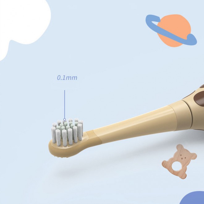 Sonic vibration mushroom pattern children's electric toothbrush