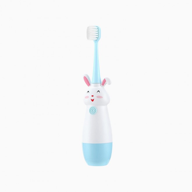 Rabbit-shaped soft-bristled electric toothbrush for children