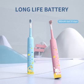 Smart cartoon soft-bristled children's electric toothbrush