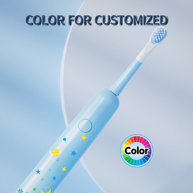 Smart cartoon soft-bristled children's electric toothbrush