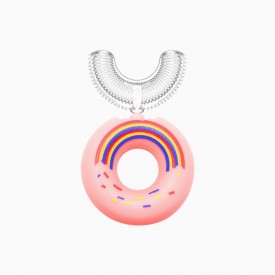 Donut U-shaped brush head children's toothbrush