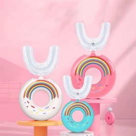 Donut U-shaped brush head children's toothbrush
