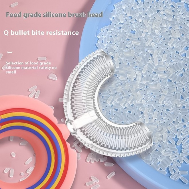 Donut U-shaped brush head children's toothbrush