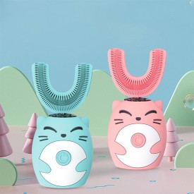 U-shaped brush head ultrasonic electric toothbrush for children