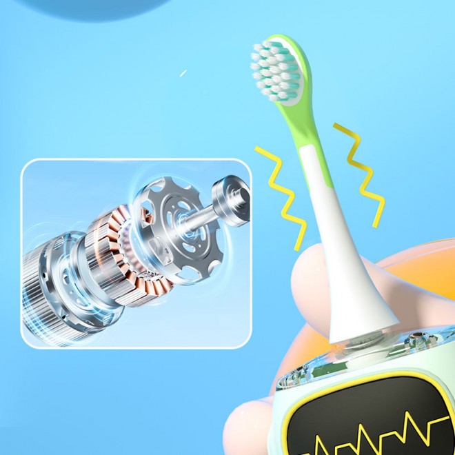 Rechargeable automatic sonic children's electric toothbrush