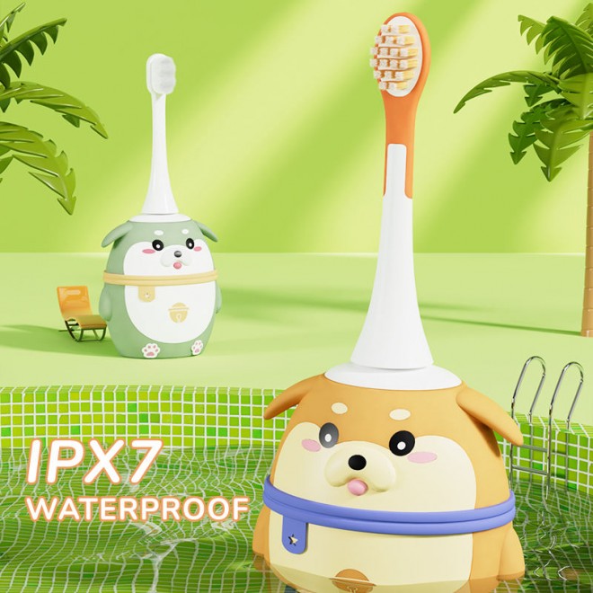 Cartoon waterproof sonic children's electric toothbrush
