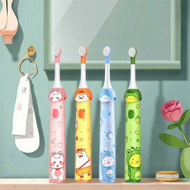 Cartoon rechargeable sonic children's electric toothbrush