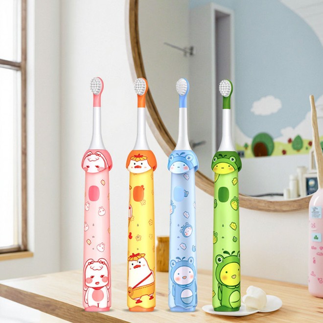 Cartoon rechargeable sonic children's electric toothbrush