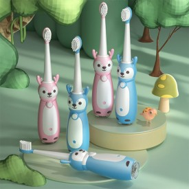Waterproof soft cleaning children's electric toothbrush
