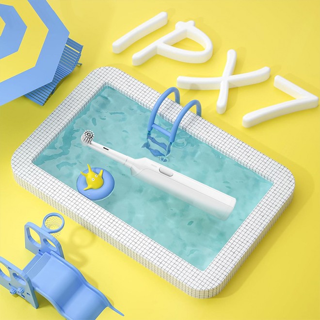 Battery-powered sonic children's electric toothbrush