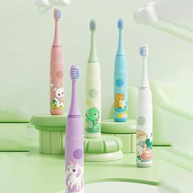 Smart waterproof rechargeable children's electric toothbrush
