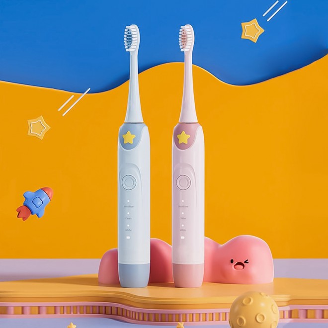 Ultrasonic pressure sensor children's electric toothbrush