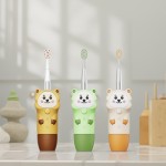 Cartoon silicone 3 modes children's electric toothbrush