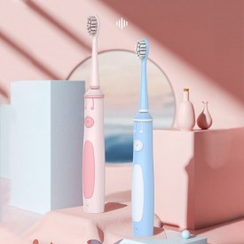 Rechargeable sonic vibration children's electric toothbrush