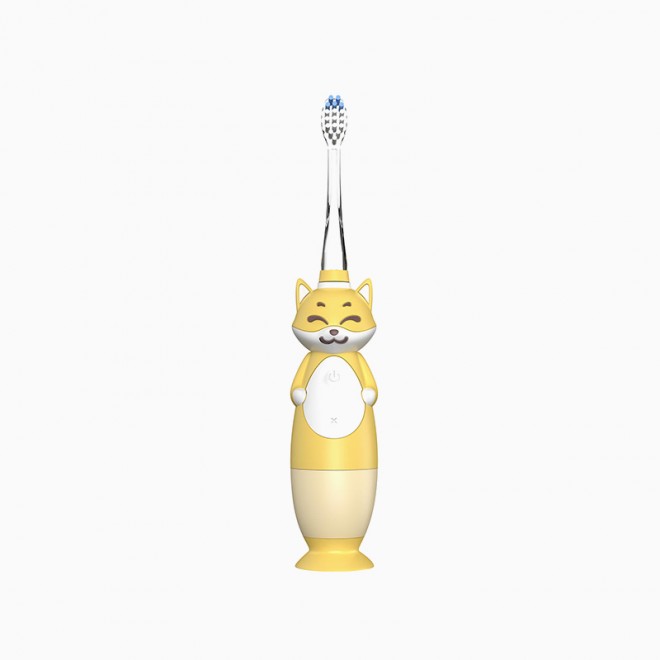 Battery sonic silicone children's electric toothbrush