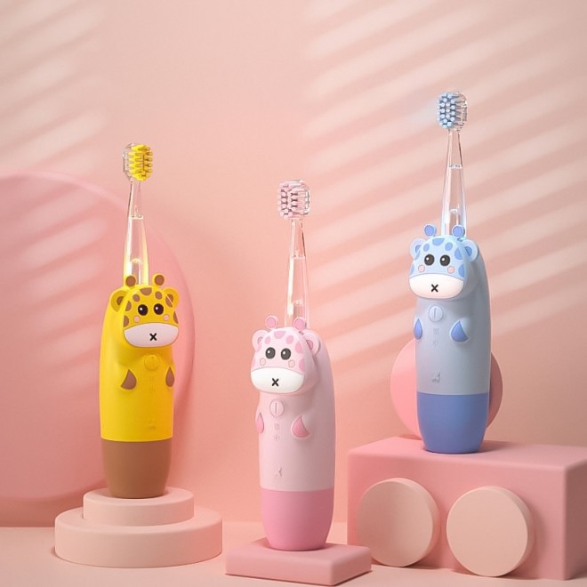 Cartoon cute waterproof children's electric toothbrush