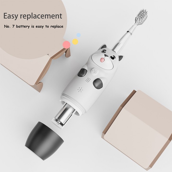 Mini silicone waterproof children's electric toothbrush