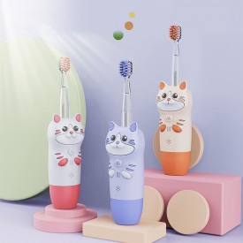 Soft bristle sonic children's electric toothbrush