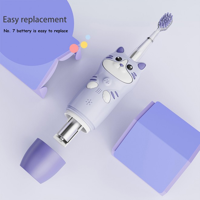 Soft bristle sonic children's electric toothbrush