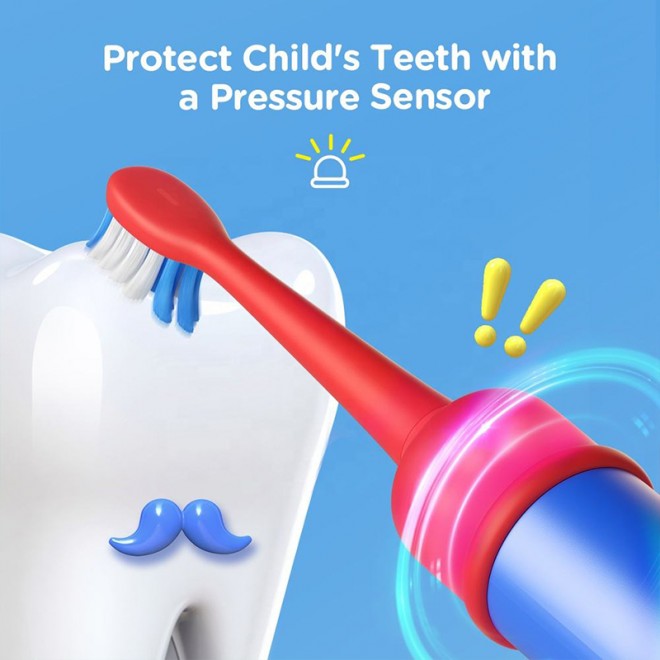 Portable rechargeable children's electric toothbrush