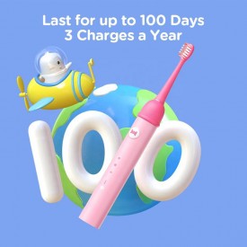 Portable soft-bristled electric toothbrush for children
