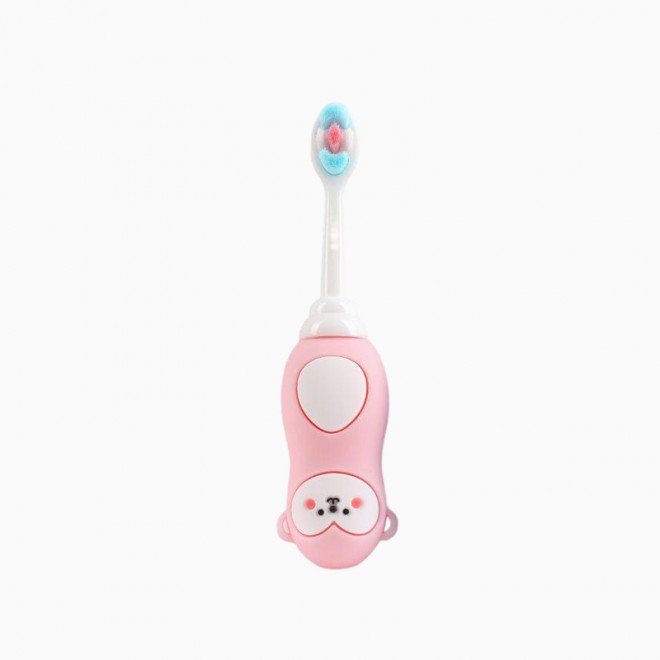 High-quality rubber handle soft bristle children's toothbrush
